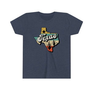 Texas State Retro Youth Girls State T-shirt