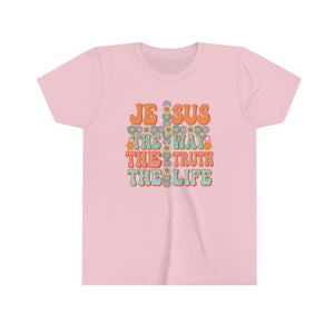 Jesus The Way Girls Retro T-shirt