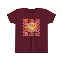 Load image into Gallery viewer, Big Sister Smiley Face Youth Girls Retro T-shirt
