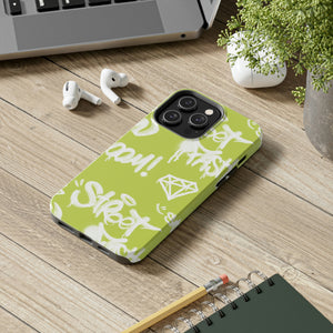 Graffiti Green Tough Phone Case, Case-Mate