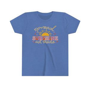 Spread Sunshine Not Shade Girls Youth Retro T-shirt