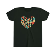 Load image into Gallery viewer, Be Kind Heart Youth Girls Retro T-shirt
