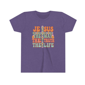 Jesus The Way Girls Retro T-shirt