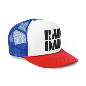 Rad Dad Black Graphic Trucker Cap