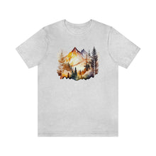 Load image into Gallery viewer, Watercolor Mountains Men&#39;s Short Sleeve Graphic Tee
