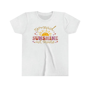 Spread Sunshine Not Shade Girls Youth Retro T-shirt