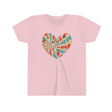 Load image into Gallery viewer, Be Kind Heart Youth Girls Retro T-shirt
