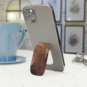 Brown Marble Phone Click-On Grip