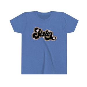 Sister Leopard Girls Youth Retro T-shirt