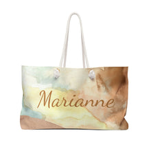 Load image into Gallery viewer, Marianne Watercolor Weekender/Beach Bag
