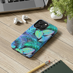 Neon Blue Jungle Tough Phone Case, Case-Mate