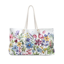 Load image into Gallery viewer, Summer Flowers Weekender/Beach Bag
