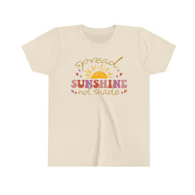 Load image into Gallery viewer, Spread Sunshine Not Shade Girls Youth Retro T-shirt
