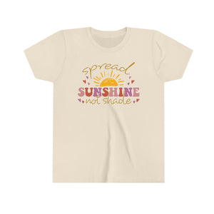 Spread Sunshine Not Shade Girls Youth Retro T-shirt