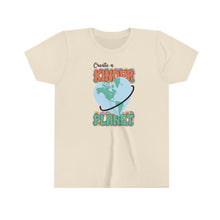 Load image into Gallery viewer, Create a Kinder Planet Girls Youth Retro T-shirt
