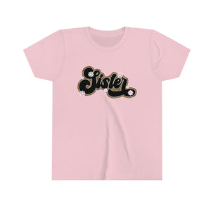 Sister Leopard Girls Youth Retro T-shirt