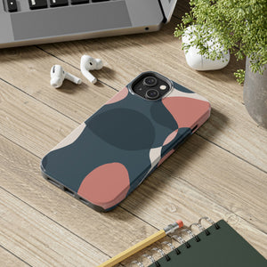 Abstract Pink and Blue Tough Phone Case, Case-Mate