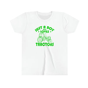 Just A Boy Who Loves Tractors Youth Boys T-shirt