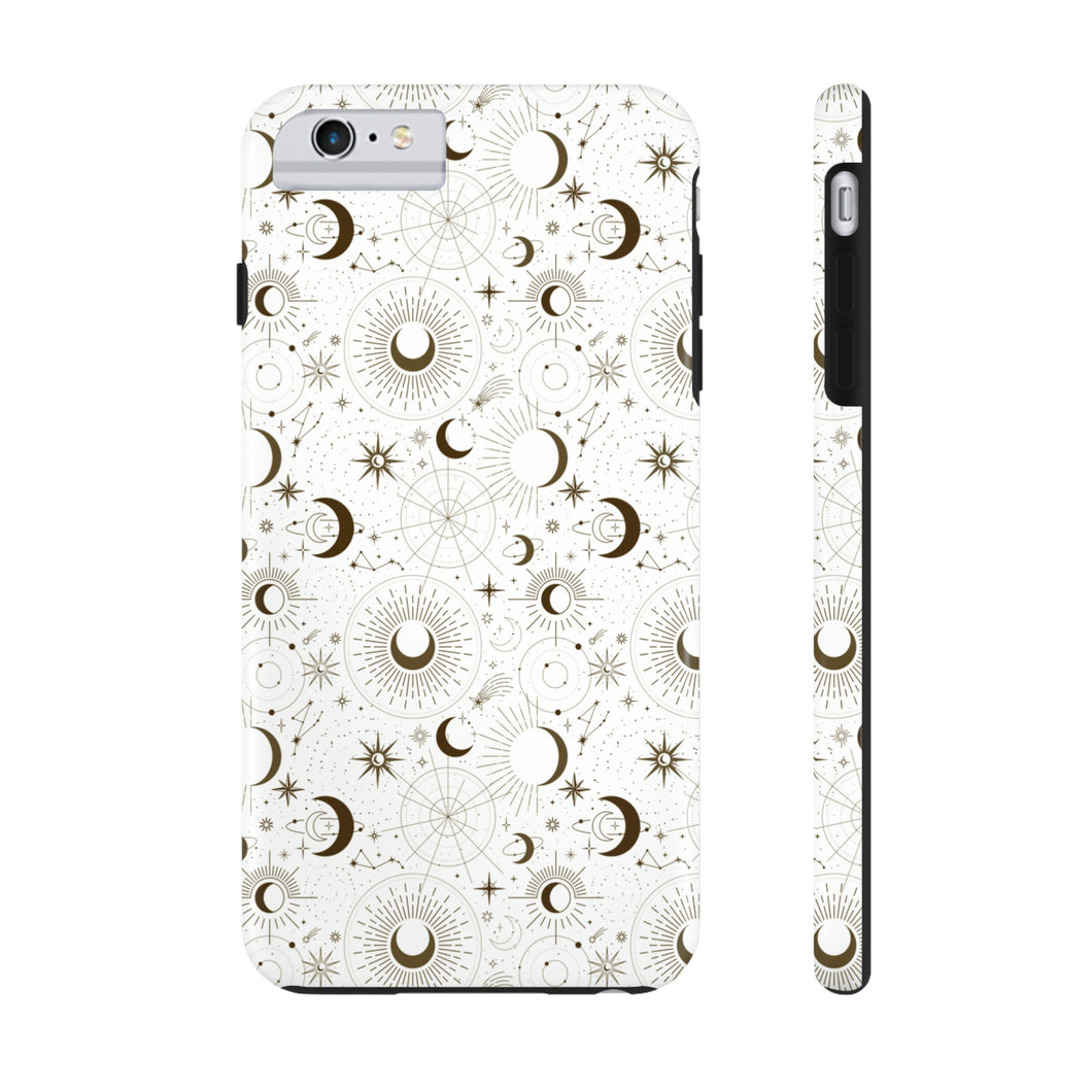 Sun and Moon White Phone Case, Case-Mate