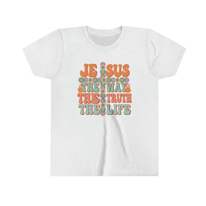 Jesus The Way Girls Retro T-shirt