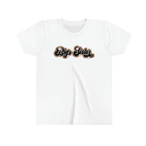 Big Sister Retro Leopard Girls Retro T-shirt