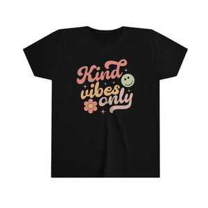 Kind Vibes Only Girls Retro T-shirt