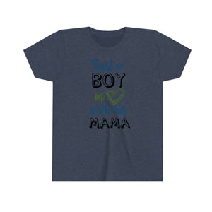 Just A Boy In Love With His Mama Youth Boys T-shirt