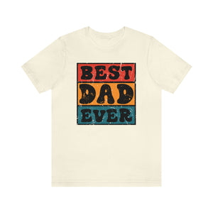 Best Dad Ever Retro Men's Short Sleeve Graphic Tee