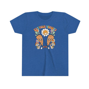 Eat Your Veggies Youth Girls Retro T-shirt