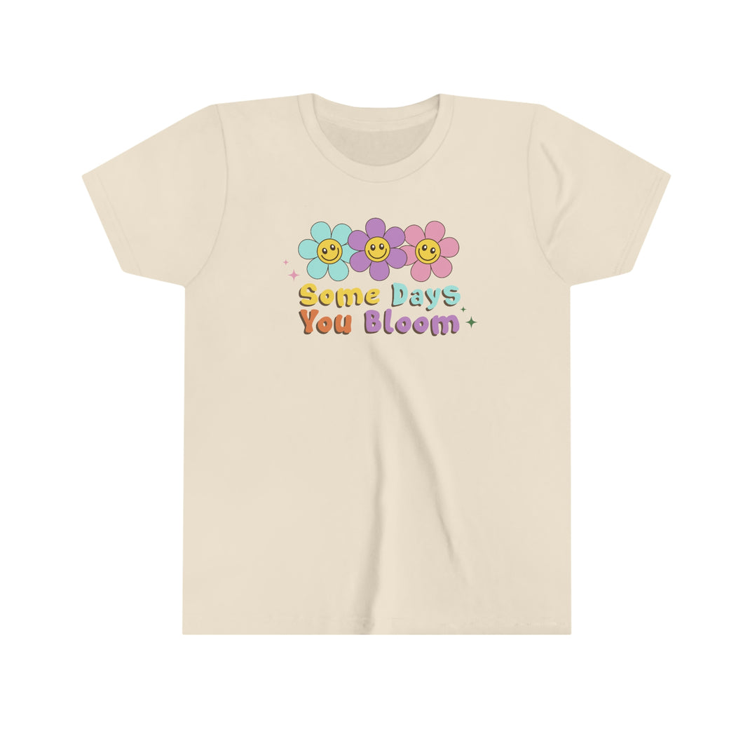 Some Days You Bloom Girls Youth Retro T-shirt