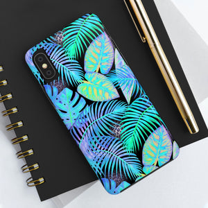 Neon Blue Jungle Tough Phone Case, Case-Mate