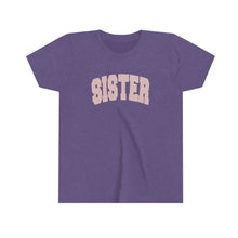 Load image into Gallery viewer, Sister Varsity Girls Youth Retro T-shirt
