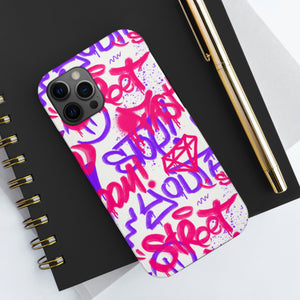 Graffiti Pink Tough Phone Case, Case-Mate