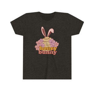 Honey Bunny Bee Hive Girls Youth Retro T-shirt