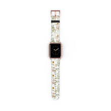 Load image into Gallery viewer, Soft Flowers Faux-Leather Apple Watch Band
