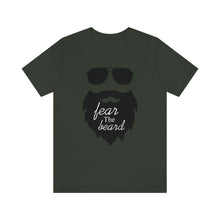 Load image into Gallery viewer, Fear The Beard Men&#39;s Short Sleeve Graphic Tee
