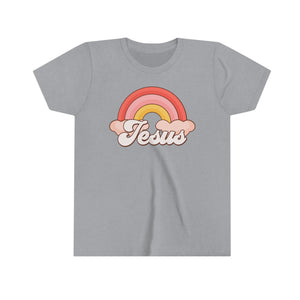 Jesus Rainbow Girls Retro T-shirt