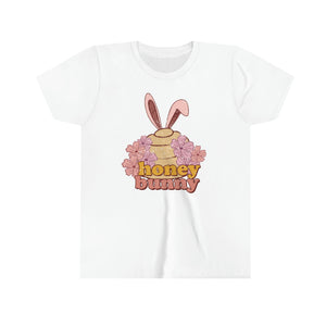 Honey Bunny Bee Hive Girls Youth Retro T-shirt