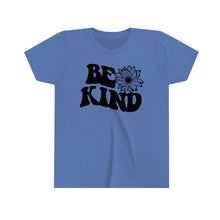 Load image into Gallery viewer, Be Kind Sunflower Graphic Youth Girls Retro T-shirt
