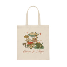 Load image into Gallery viewer, Magic Mushroom Cottagecore Canvas Tote Bag
