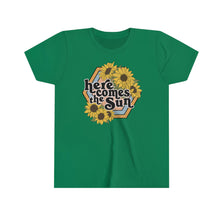 Load image into Gallery viewer, Here Comes The Sun Girls Youth Retro T-shirt
