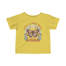 Load image into Gallery viewer, Its A New Day Life Is Good Infant Fine Jersey Tee
