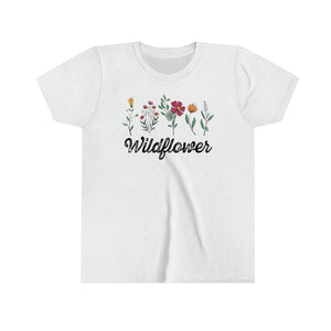 Vintage Wildflowers Girls Youth T-shirt