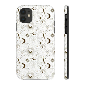 Sun and Moon White Phone Case, Case-Mate