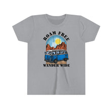 Load image into Gallery viewer, Roam Free Wander Wide Youth Boys T-shirt
