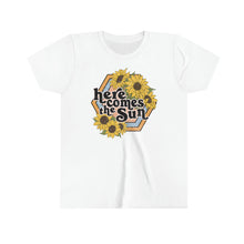 Load image into Gallery viewer, Here Comes The Sun Girls Youth Retro T-shirt
