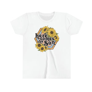 Here Comes The Sun Girls Youth Retro T-shirt