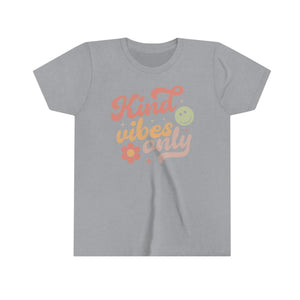 Kind Vibes Only Girls Retro T-shirt