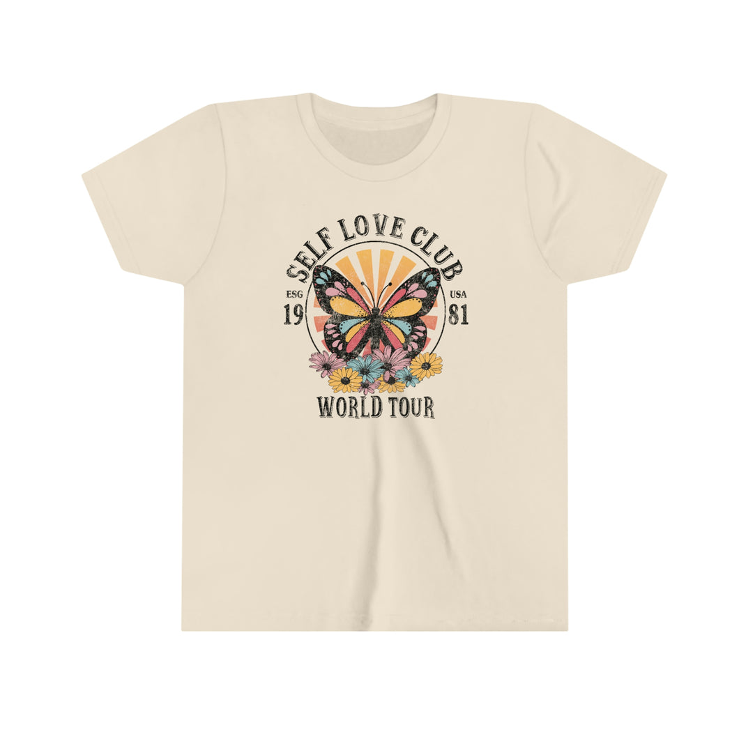 Self Love Club World Tour Youth Retro T-shirt