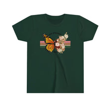 Load image into Gallery viewer, Set Yourself Free Butterfly Girls Youth Retro T-shirt
